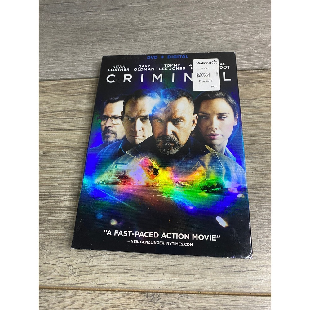 Criminal DVD Kevin Costner Gary Oldman‎ Tommy Lee Jones Action Movie Slipcover